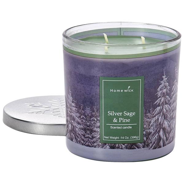 Homewick 14oz. Silver Sage & Pine Jar Candle