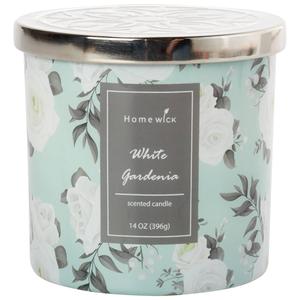 Homewick 14oz. 3-Wick White Gardenia Tumbler Candle