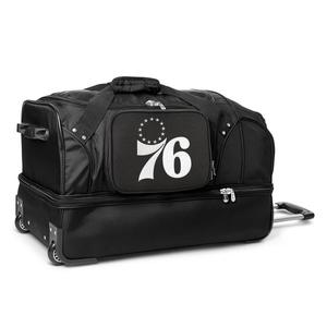 MOJO Philadelphia 76ers 27in. Drop Bottom Wheeled Duffel Bag