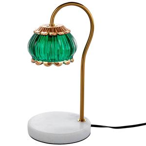 Luze Emerald Green Glass Marble Base