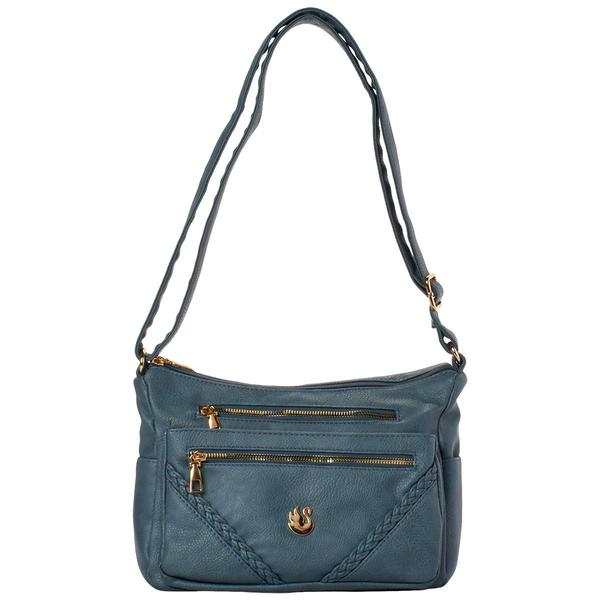 Gloria Vanderbilt Grainy Multi Compartment Braided Crossbody alternate view