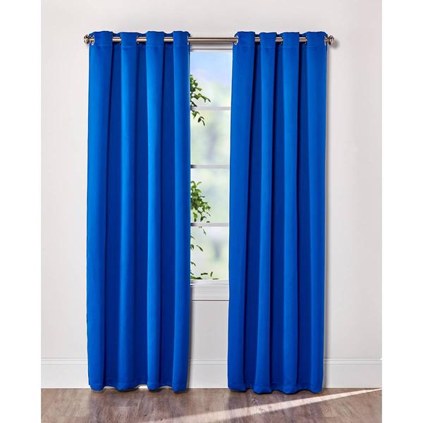Angel Solid Woven Energy Saving Grommet Blackout Panel Curtain alternate view