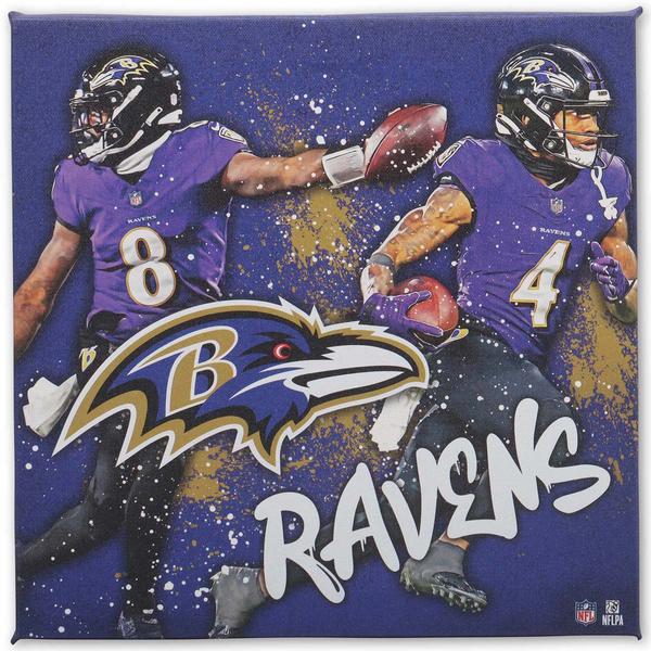 Open Road Ravens Splash Canvas Wall Decor