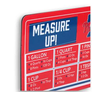 Open Road Phillies Embossed Metal Cooking Measurements Magnet alternate view