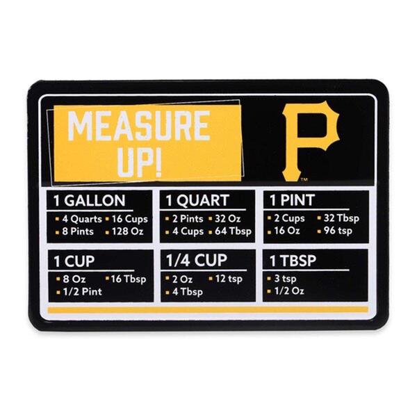 Open Road Pirates Embossed Metal Cooking Measurements Magnet