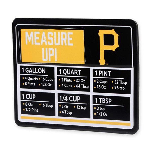 Open Road Pirates Embossed Metal Cooking Measurements Magnet alternate view