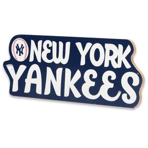 Open Road Yankees Wood Team Name Sign alternate view
