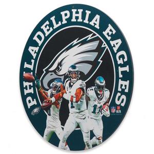 Open Road Eagles Team Brushed Aluminum Round Sign alternate view