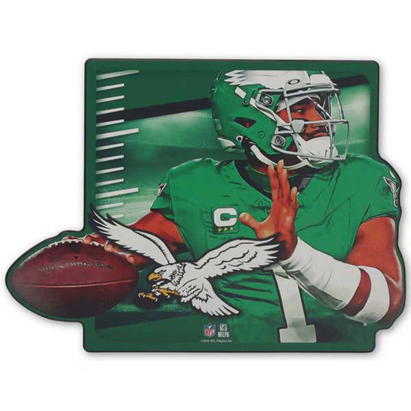 Open Road Eagles #1 Jalen Hurts Player in Motion Sign