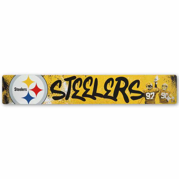 Open Road Steelers Graffiti Style Metal Sign