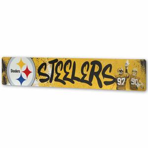 Open Road Steelers Graffiti Style Metal Sign alternate view