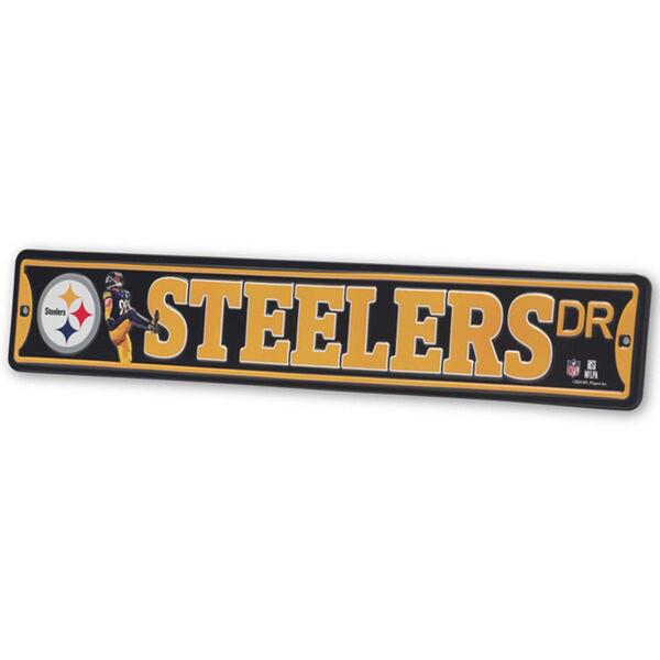Open Road Steelers Drive Team Street Sign alternate view