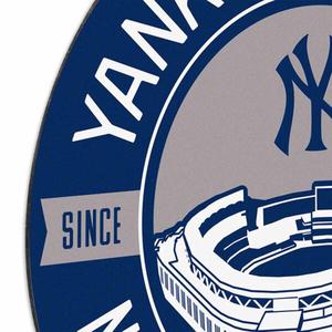 Open Road Yankees Embossed Round Metal Stadium Sign alternate view