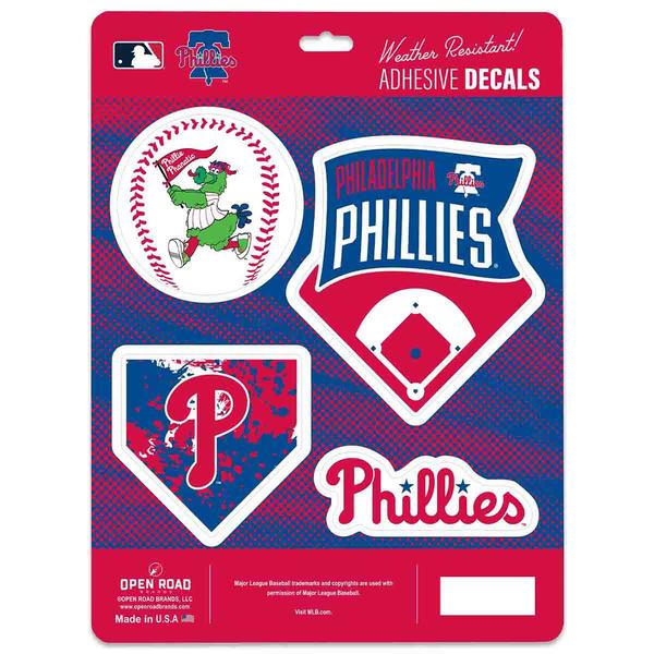 Open Road Phillies 4pk. Weather Resistant Decals