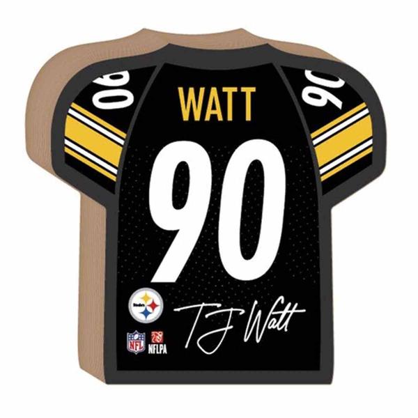 Open Road Steelers #90 TJ Watt Block Shelf Sitter