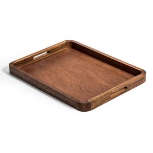 Kalmar Home Rectangular Acacia Wood Serving Tray