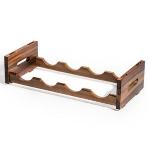 Kalmar Home Acacia Wood Stackable Wine Rack