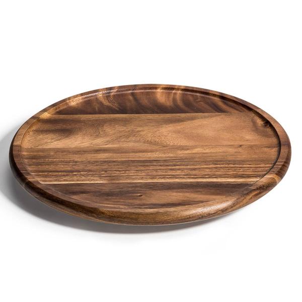 Kalmar Home Round Acacia Wood Lazy Susan