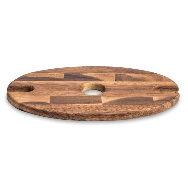 Kalmar Home Acacia Wood Wine Glass Caddy alternate view