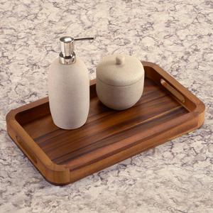 Kalmar Home Acacia Wood Rectangular Serving Tray alternate view
