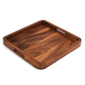 Kalmar Home Acacia Wood 15in. Square Serving Tray
