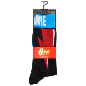 Mens Perri's Bowie Red Flash Crew Socks
