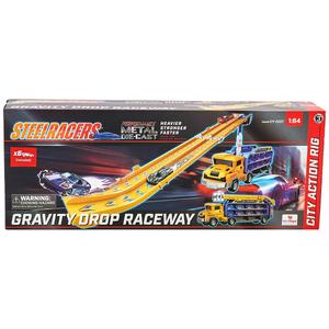 NiuToys Steel Racer Gravity Drop 2 Lane Raceway