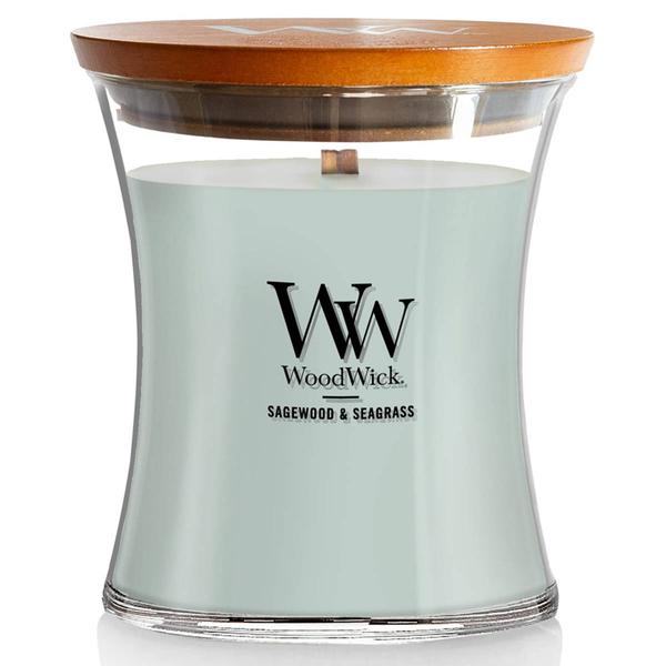 WoodWick(R) Sagewood/Seagrass Medium 9.7oz Jar Candle