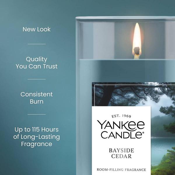 Yankee Candle(R) 14.25oz. Bayside Cedar Pillar Candle alternate view