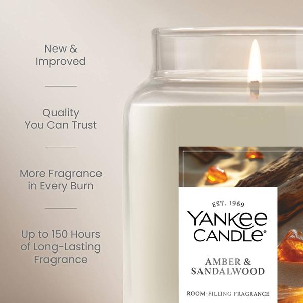 Yankee Candle(R) 22oz. Amber & Sandalwood Jar Candle alternate view