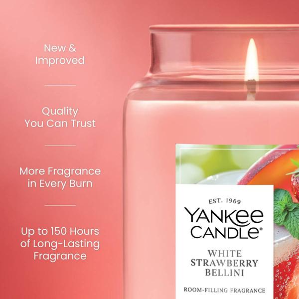 Yankee Candle(R) White  Strawberry Bellini 22oz. Jar Candle alternate view