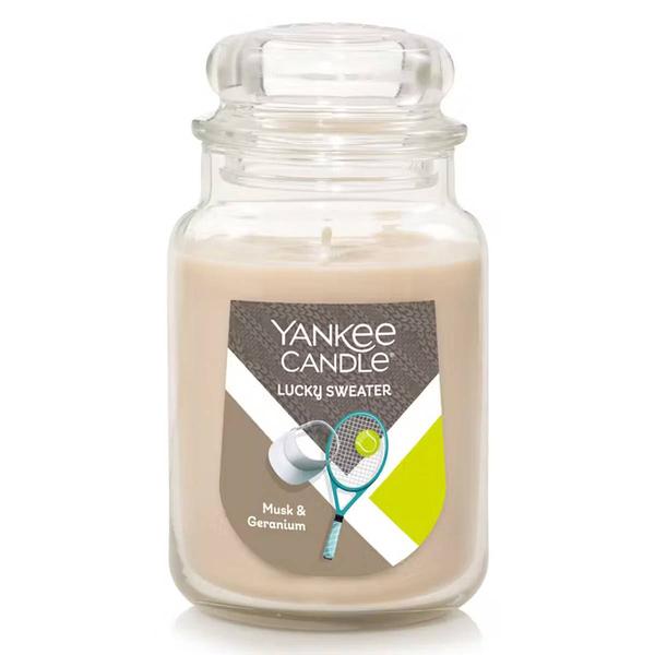 Yankee Candle(R) 22oz Lucky Sweater - Musk & Geranium Jar Candle