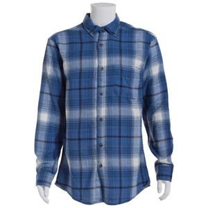 Mens Big & Tall Mountain Ridge Flannel Shirt - Blue/Navy/White alternate view