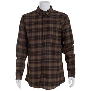 Mens Big & Tall Mountain Ridge Flannel Shirt - Chocolate/Sienna alternate view