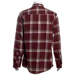 Mens Big & Tall Mountain Ridge Flannel Shirt - Red/Brown/White alternate view