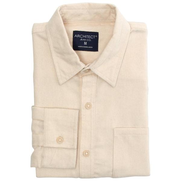 Young Mens Architect(R) Jean Co. Solid Flannel Button Down alternate view