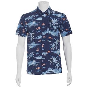 Young Mens VSTR Palm Flamingo Short Sleeve Button Down Shirt alternate view