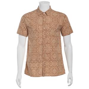 Young Mens VSTR Abstract Jacquard Short Sleeve Button Down Shirt alternate view