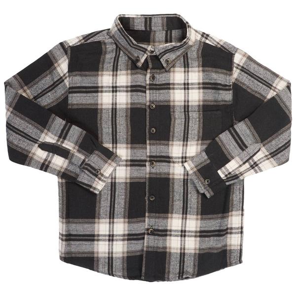 Boys (8-20) Architect(R) Flannel Shirt - Black/Sand