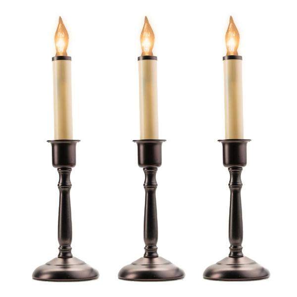 IMC Bayside 3pc. Electric Window Candle Set