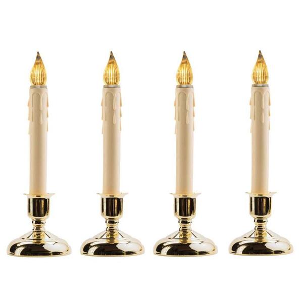 IMC Cape Cod 4pc. LED Battery Window Candle with Light Sensor Set
