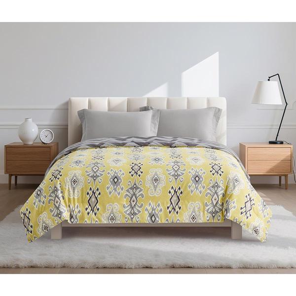 Ikat Medallion Reversible Comforter