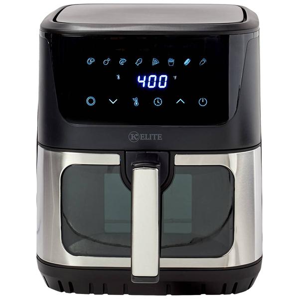Kitchen Elite 8qt. Stainless-Steel Digital Programmable Air Fryer