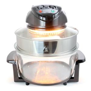 MegaChef Black Multipurpose Countertop Halogen Oven Air Fryer alternate view