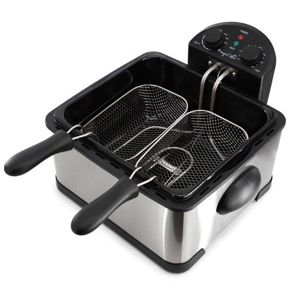 MegaChef 4.23qt. Stainless Steel Electric Deep Fryer alternate view