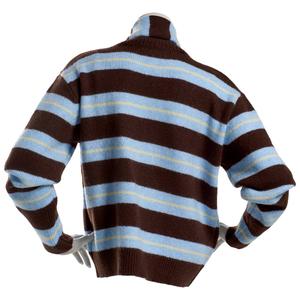 Juniors Madden Girl Stripe Crew Neck Pullover Sweater With Scarf alternate view