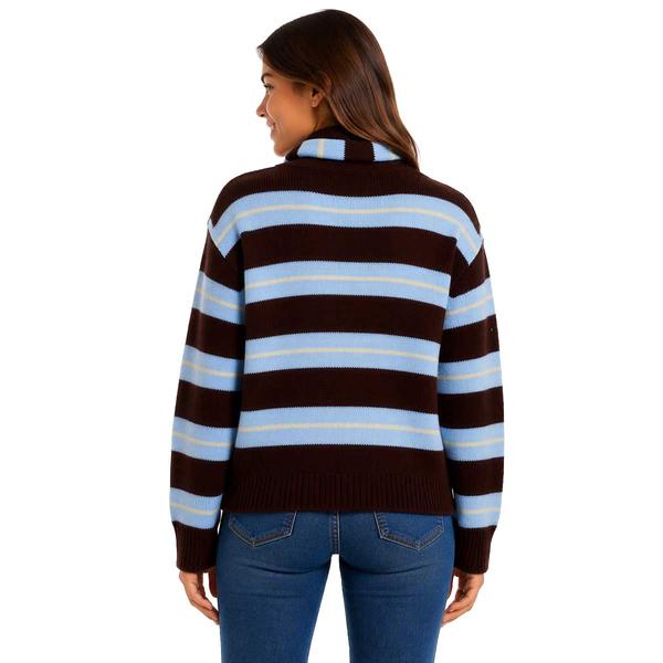 Juniors Madden Girl Striped Pullover Sweater With Scarf alternate view