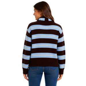 Juniors Madden Girl Striped Pullover Sweater With Scarf alternate view