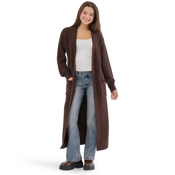 Juniors Madden Girl Mossy Ribbed Open Front Duster