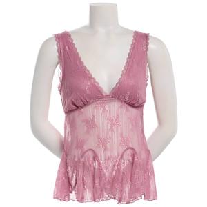 Juniors Madden Girl Floral Stretch Lace V-Neck Tie Back Tank Top
